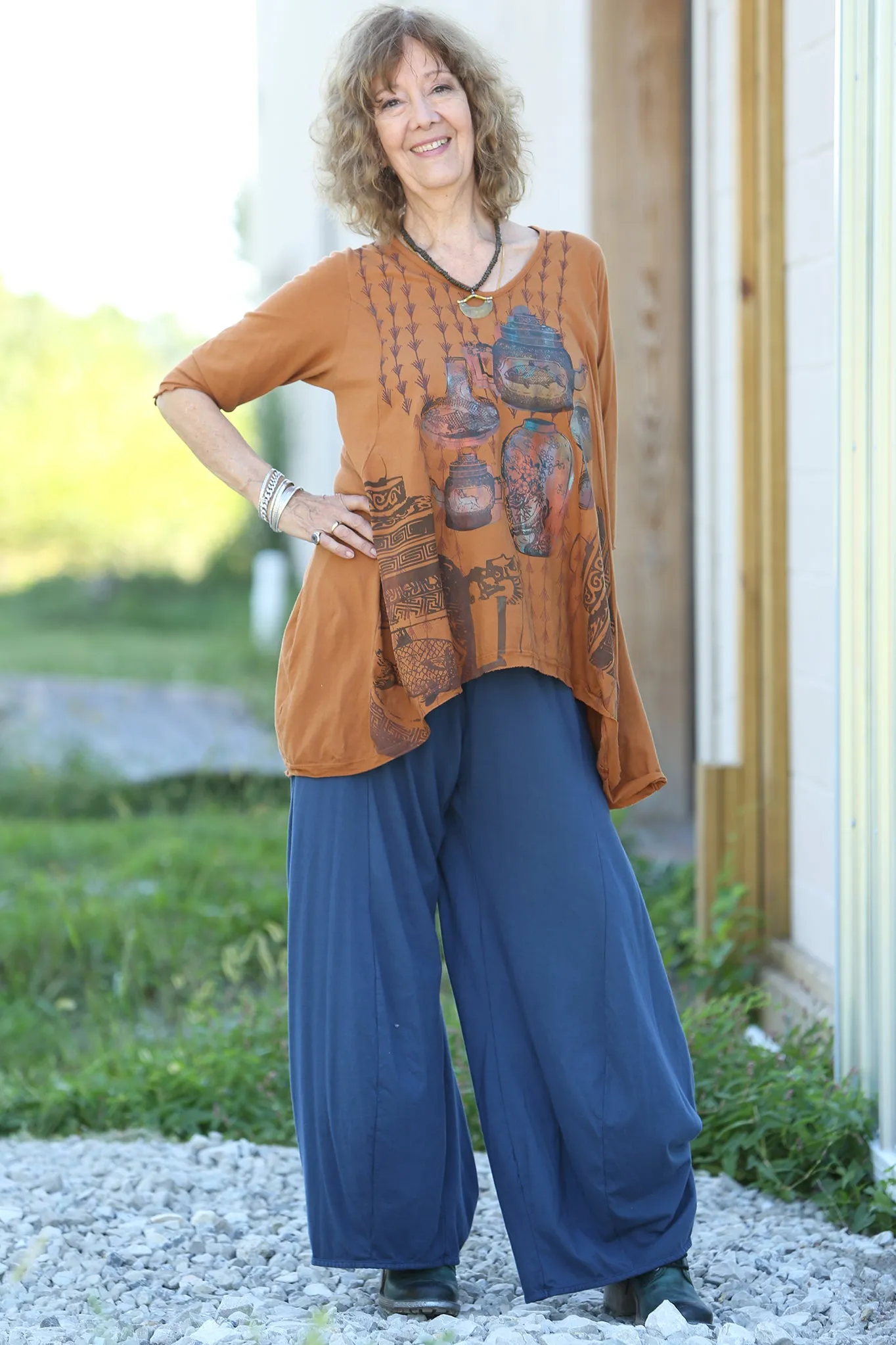 1248 Mantra Hi/Lo Top-Amber-P