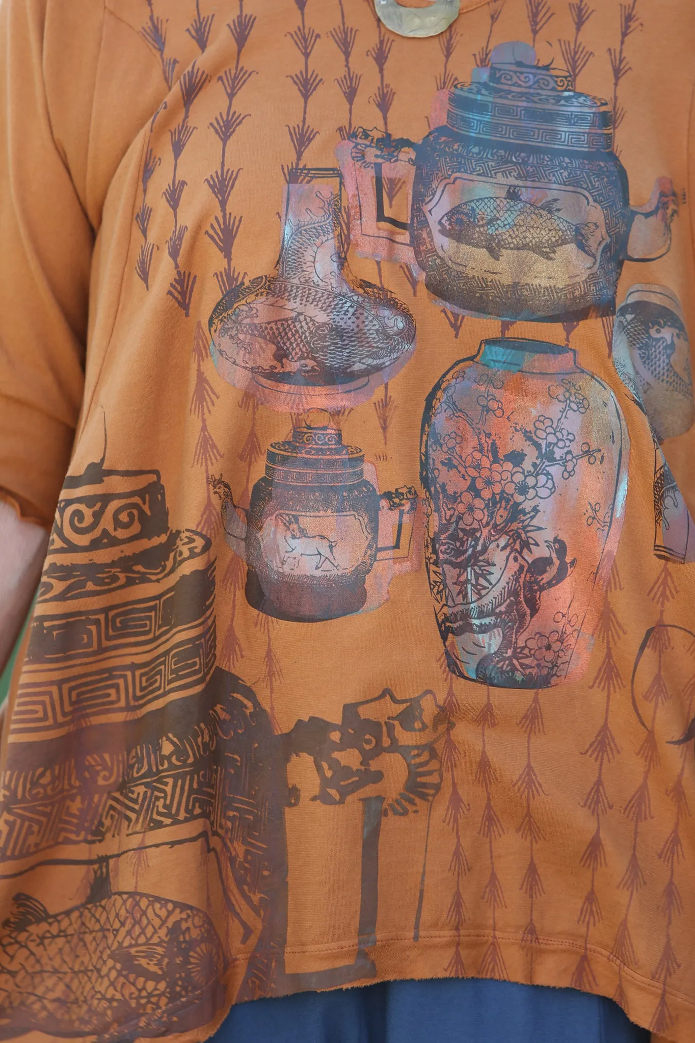 1248 Mantra Hi/Lo Top-Amber-P