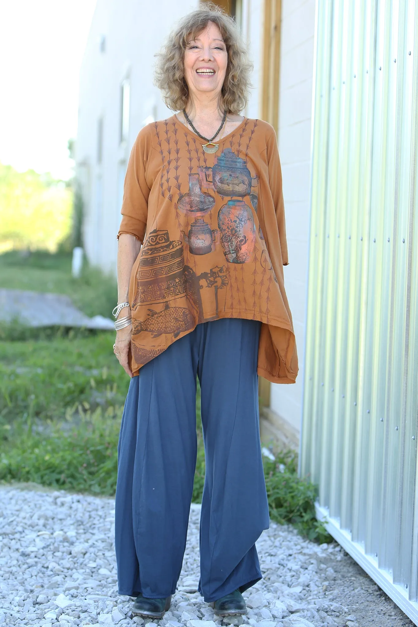1248 Mantra Hi/Lo Top-Amber-P