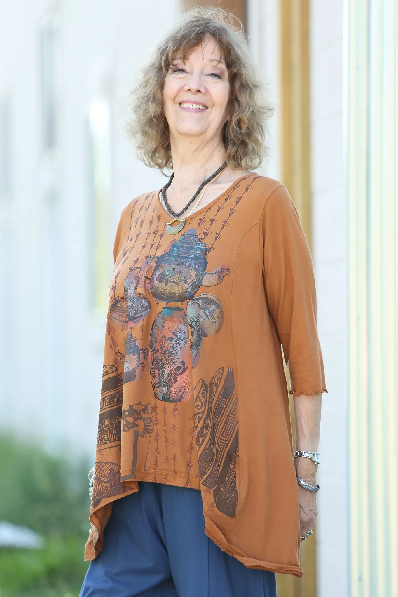 1248 Mantra Hi/Lo Top-Amber-P