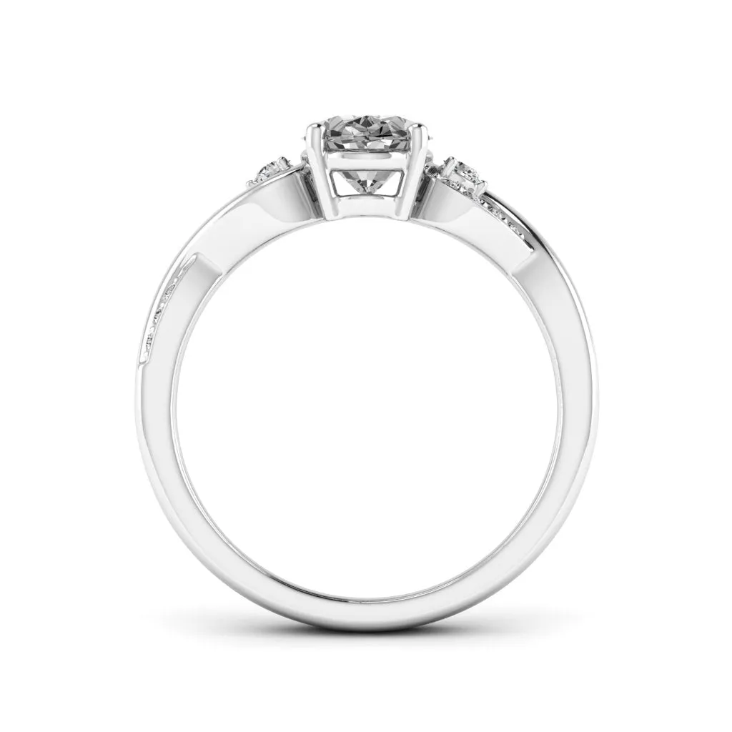 1.63 d.e.w cts Heidi Moissanite Ring