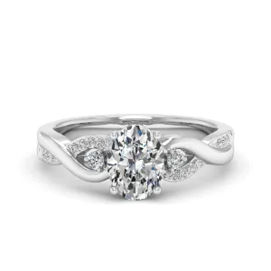 1.63 d.e.w cts Heidi Moissanite Ring