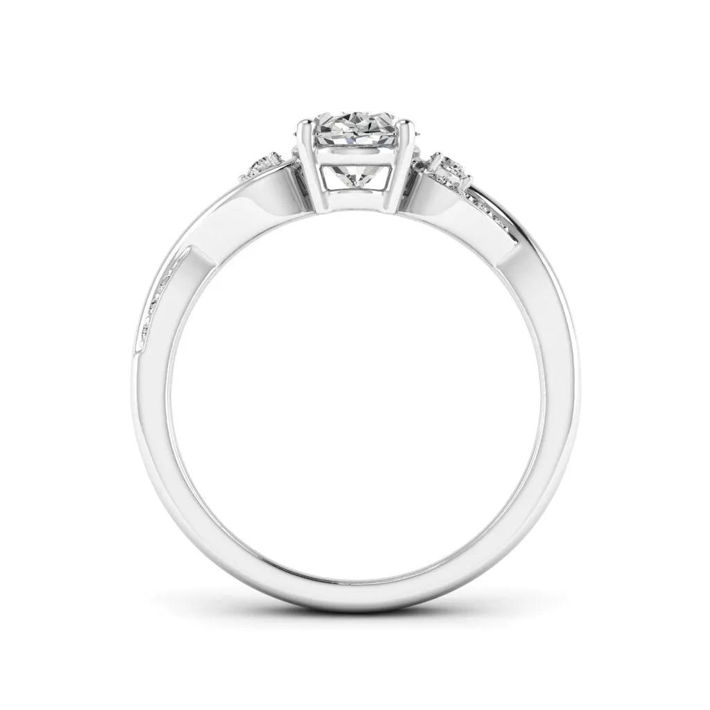 1.63 d.e.w cts Heidi Moissanite Ring