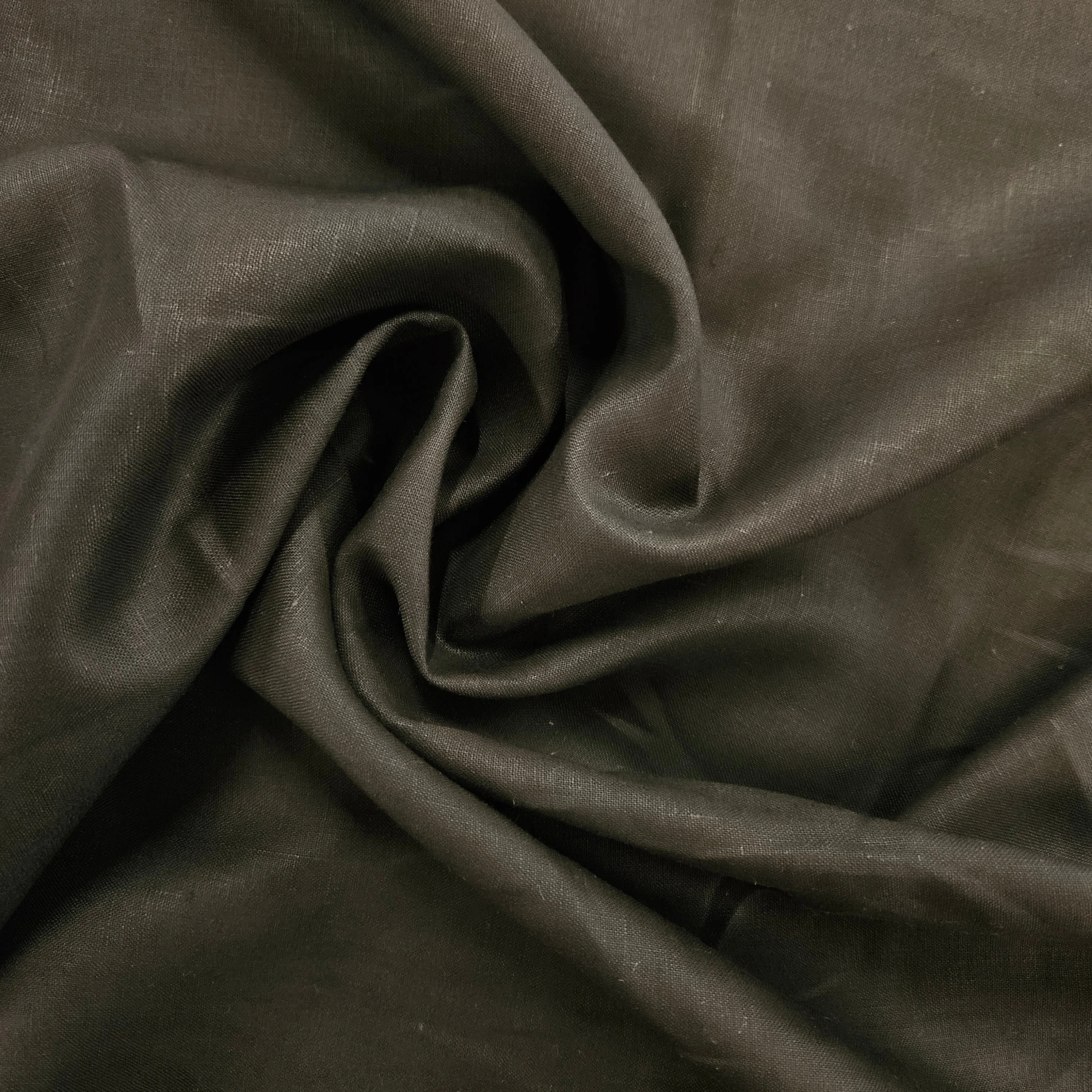 41" Wide Black Linen