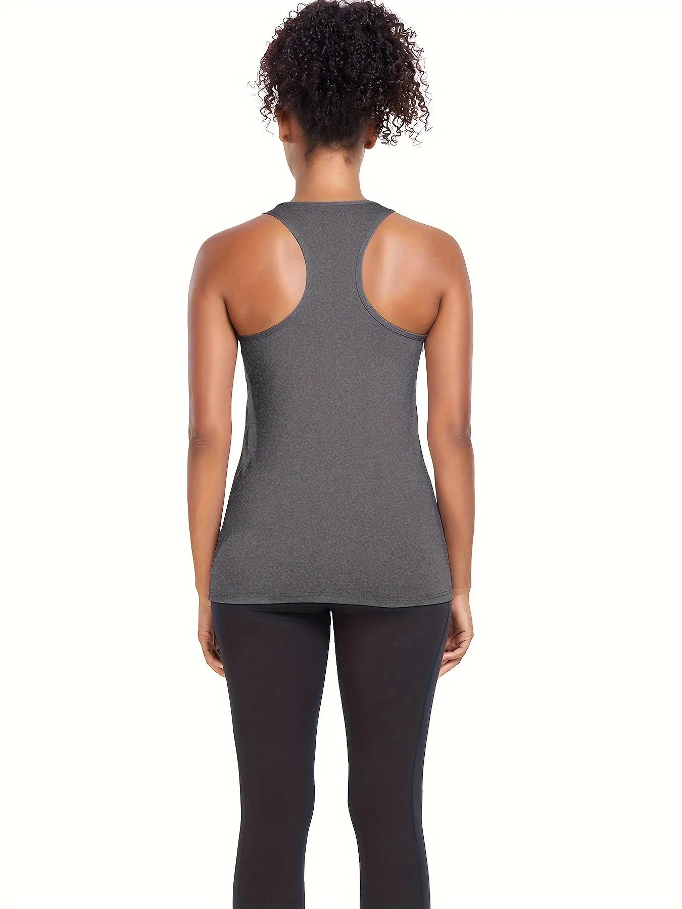 5-Pack Women's Athletic Tank Tops – Breathable Crew Neck Sports Shirts