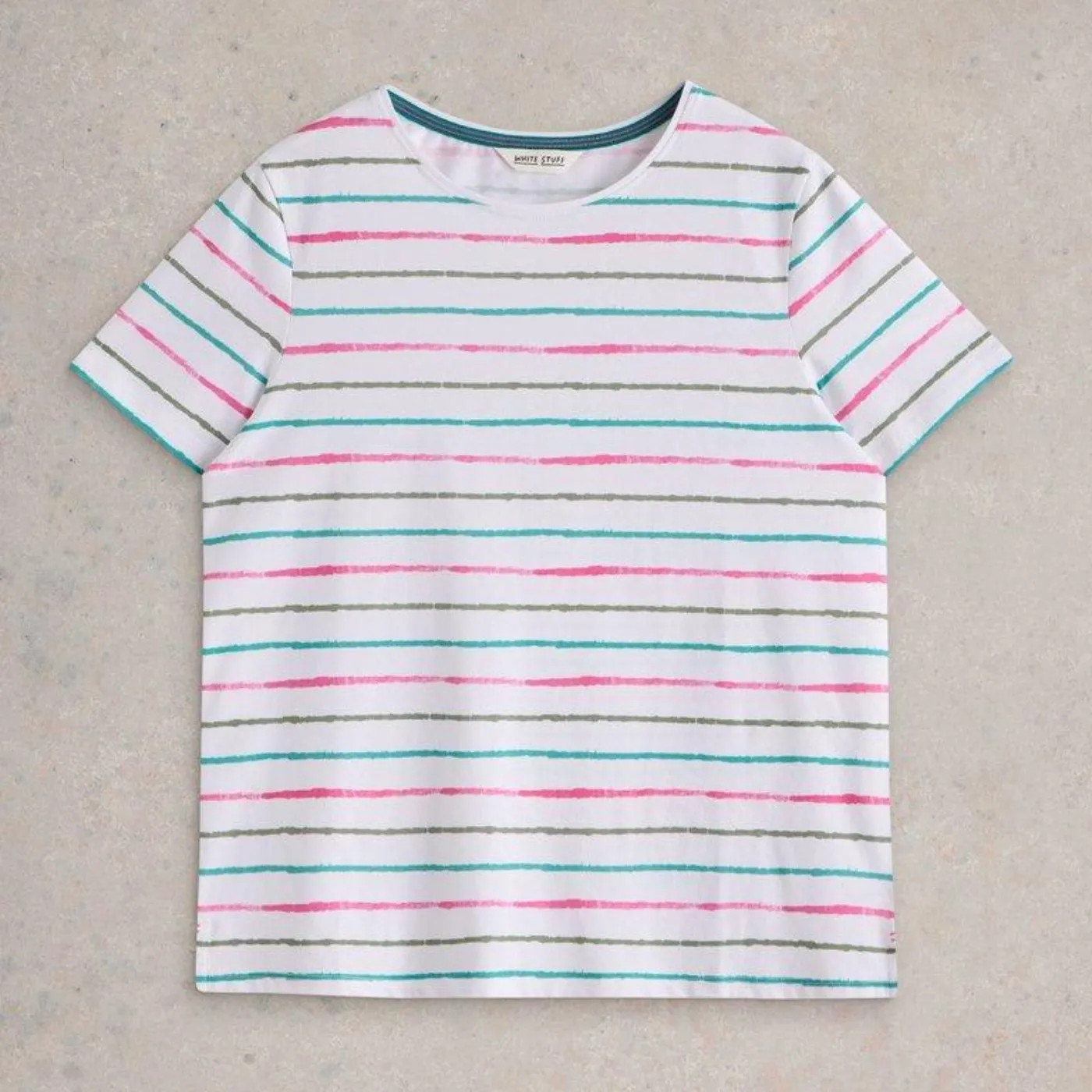 Abbie White Multi Top