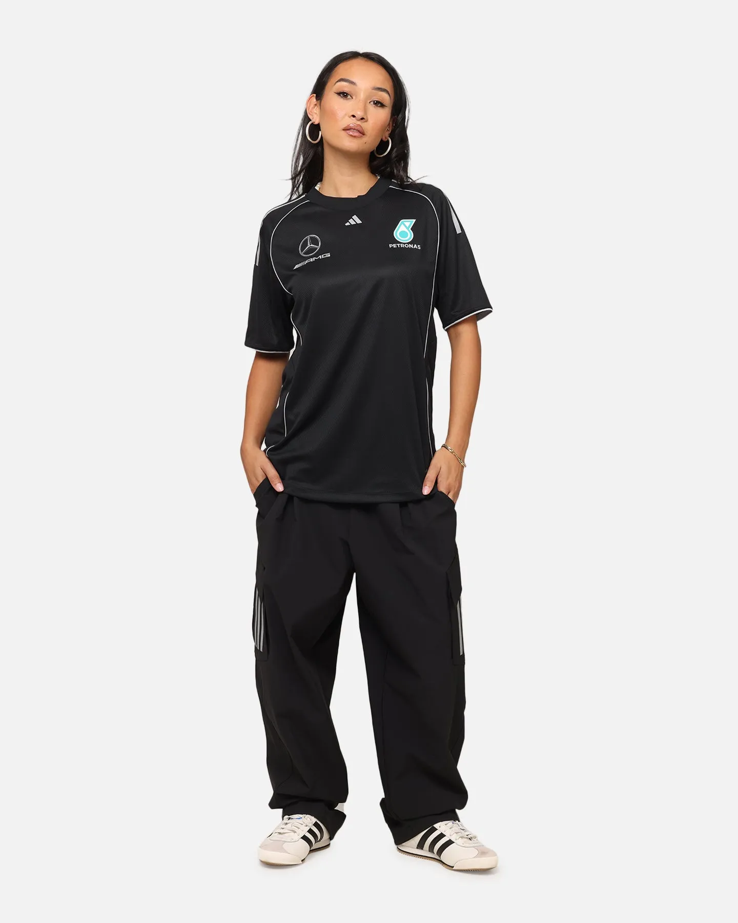 adidas x Mercedes-AMG PETRONAS Formula One F1 DNA T-Shirt Black/Silver