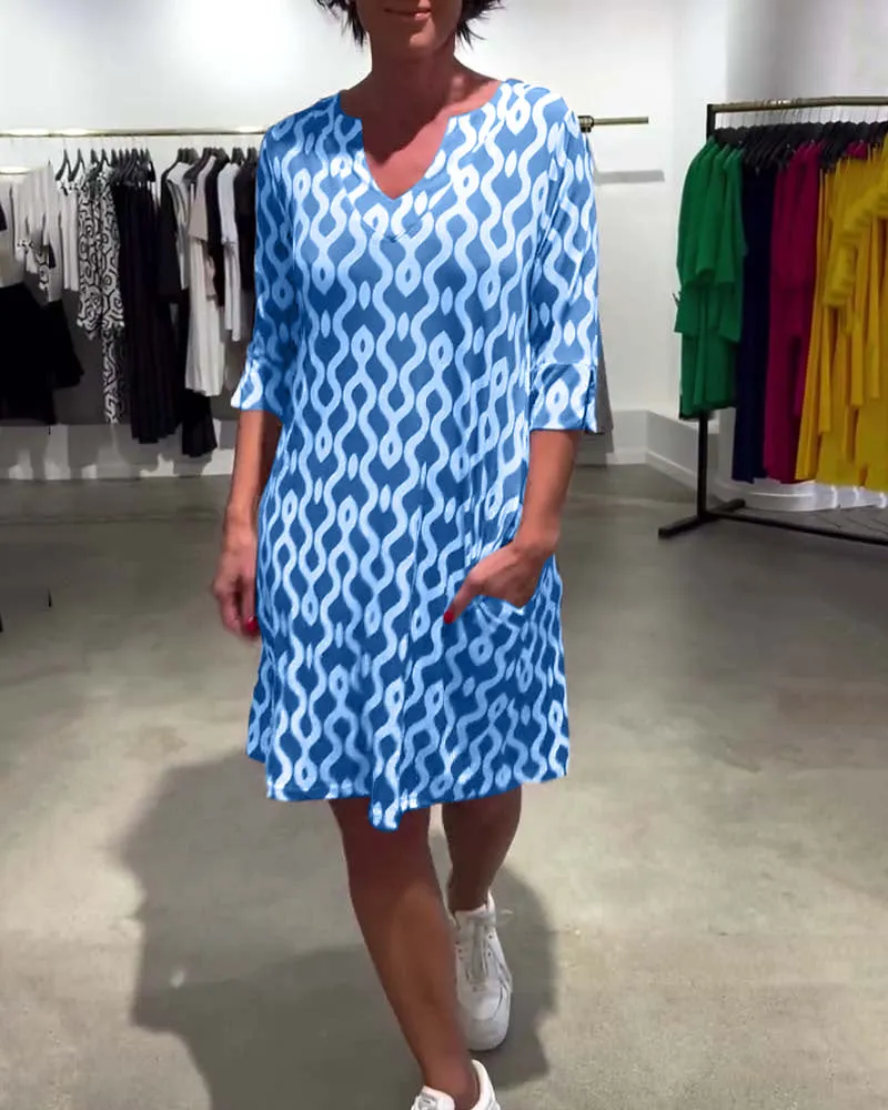 ADORA - CASUAL PRINTED DRESS
