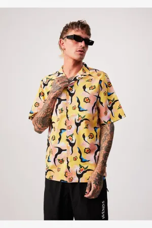 AFENDS FLOWERS - RECYCLED SHORT SLEEVE SHIRT - MULTI