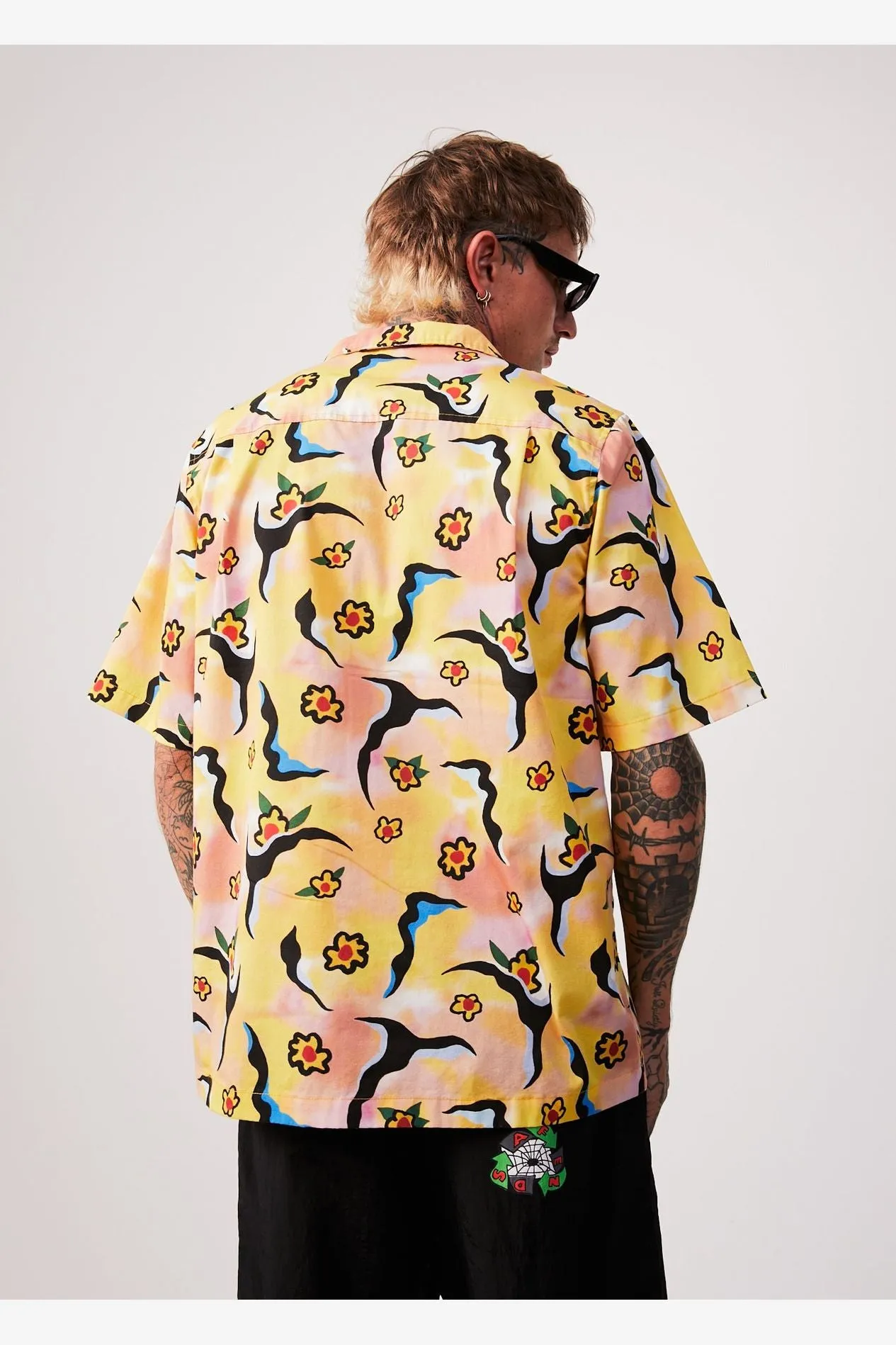 AFENDS FLOWERS - RECYCLED SHORT SLEEVE SHIRT - MULTI