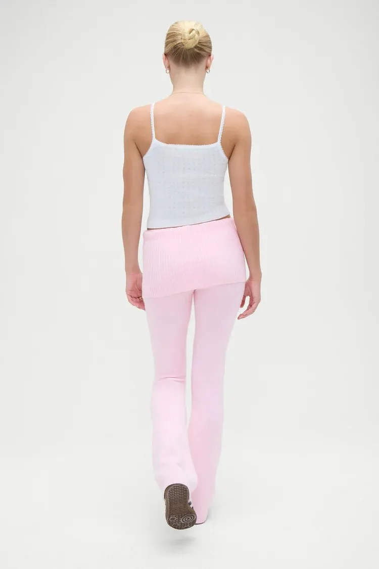 Aimee Cloud Knit Pant in Cozy Pink