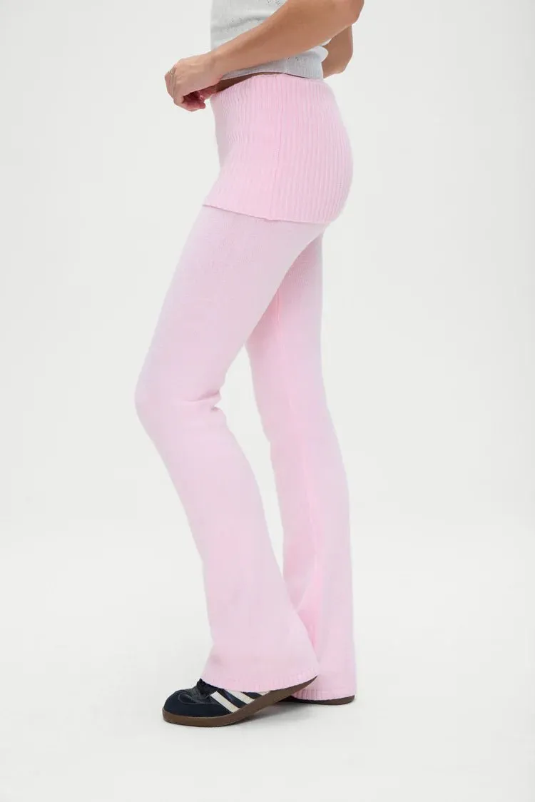 Aimee Cloud Knit Pant in Cozy Pink