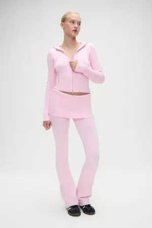 Aimee Cloud Knit Pant in Cozy Pink