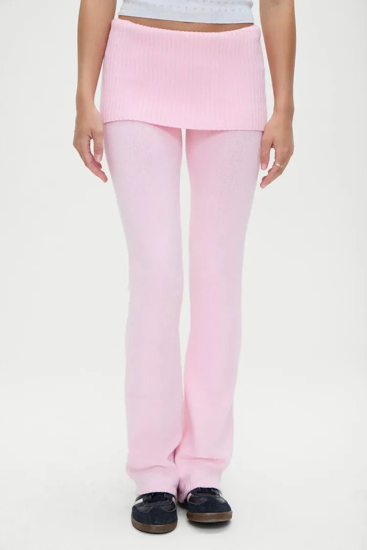 Aimee Cloud Knit Pant in Cozy Pink