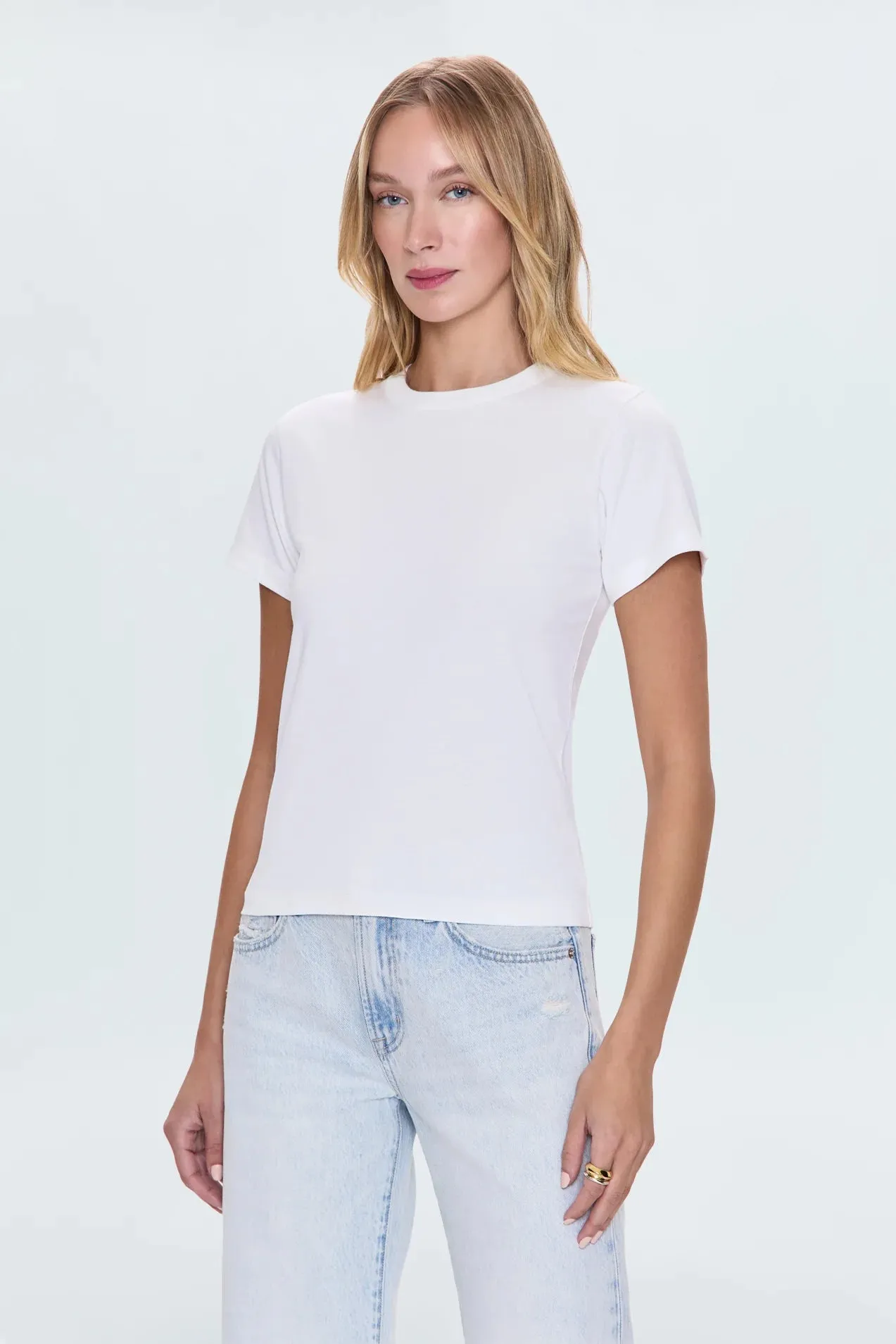 Alba Baby Tee White