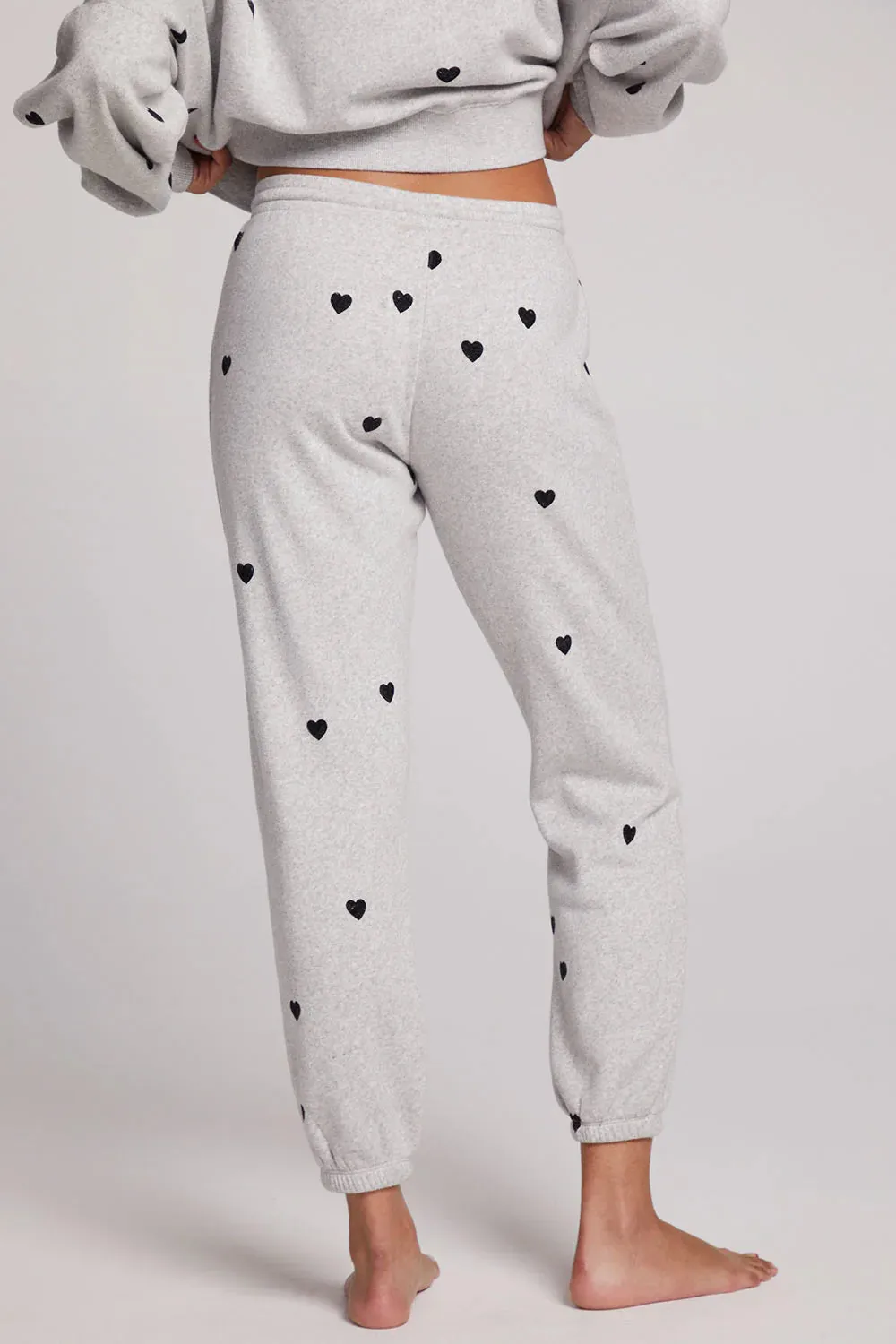 Allover Velvet Hearts Sweatpants