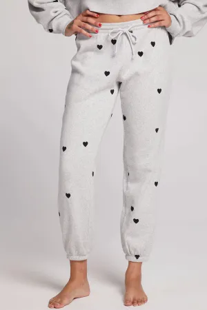 Allover Velvet Hearts Sweatpants