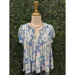 Amaryllis Floral Blouse