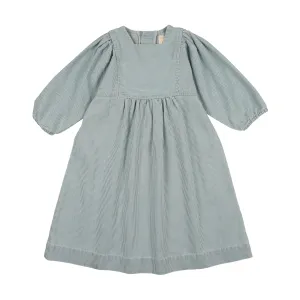 Analogie Denim Stripe Dress Three Quarter Sleeve (Printed Denim Collection) - Light Denim