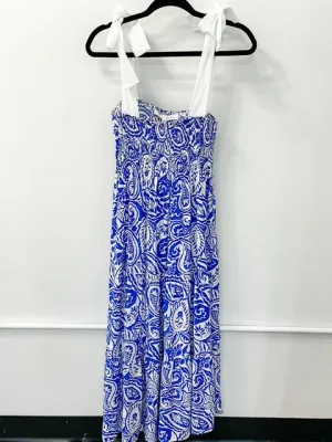 Athena Blue Paisley Dress
