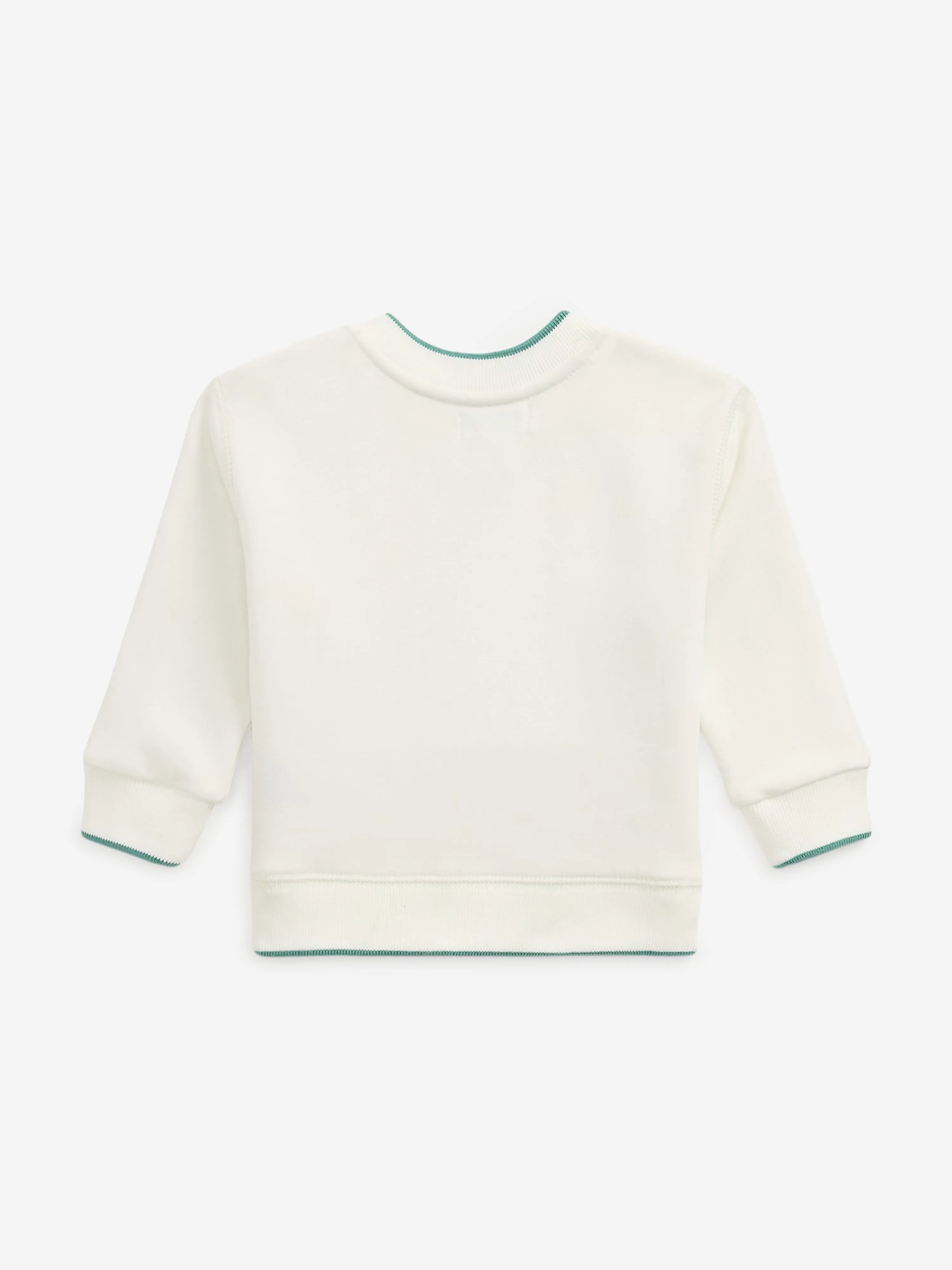 Baby Boys Polo Bear Sweatshirt in Ivory