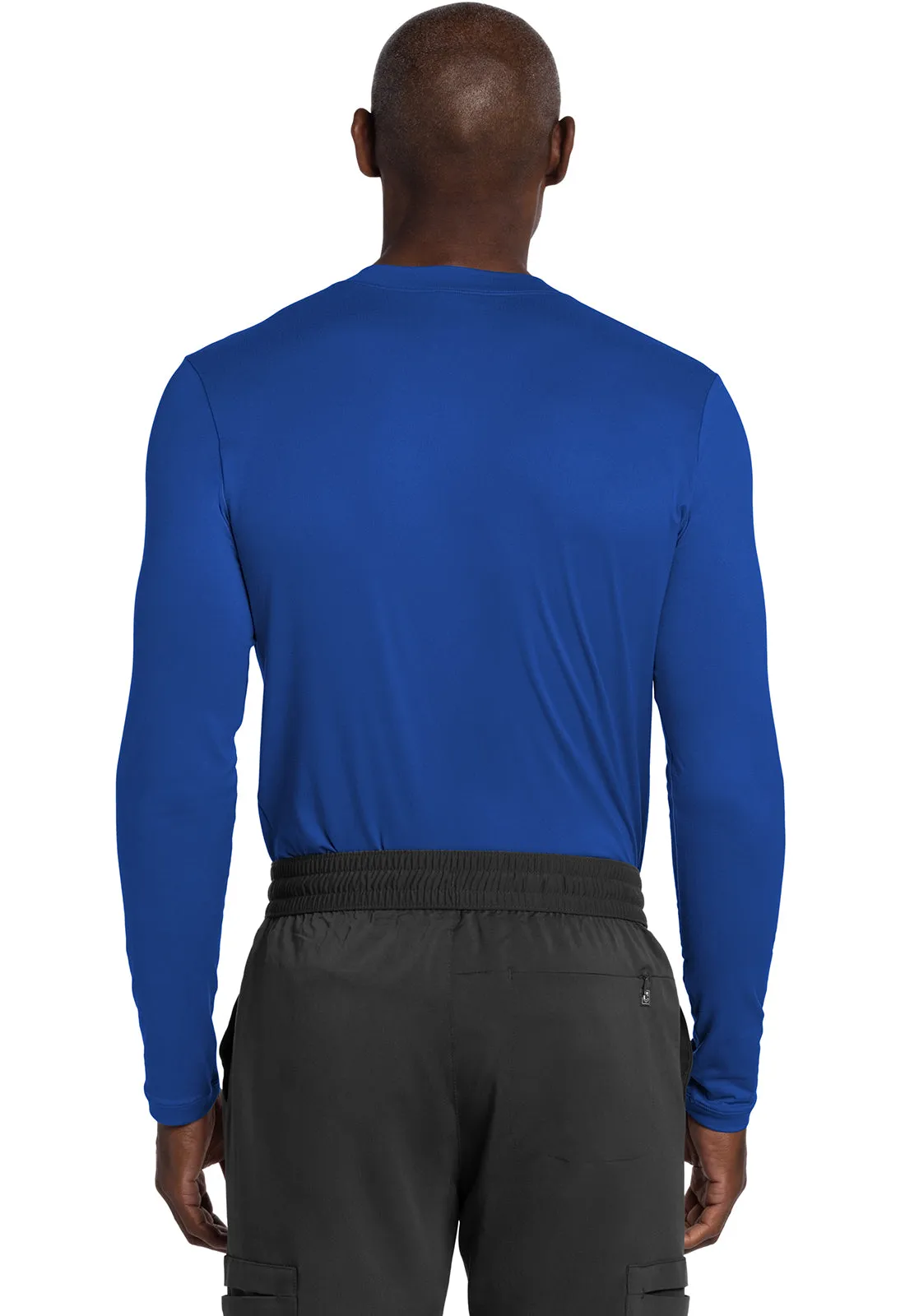 Basics CK807 Men's Long Sleeve Underscrub Knit Tee Royal