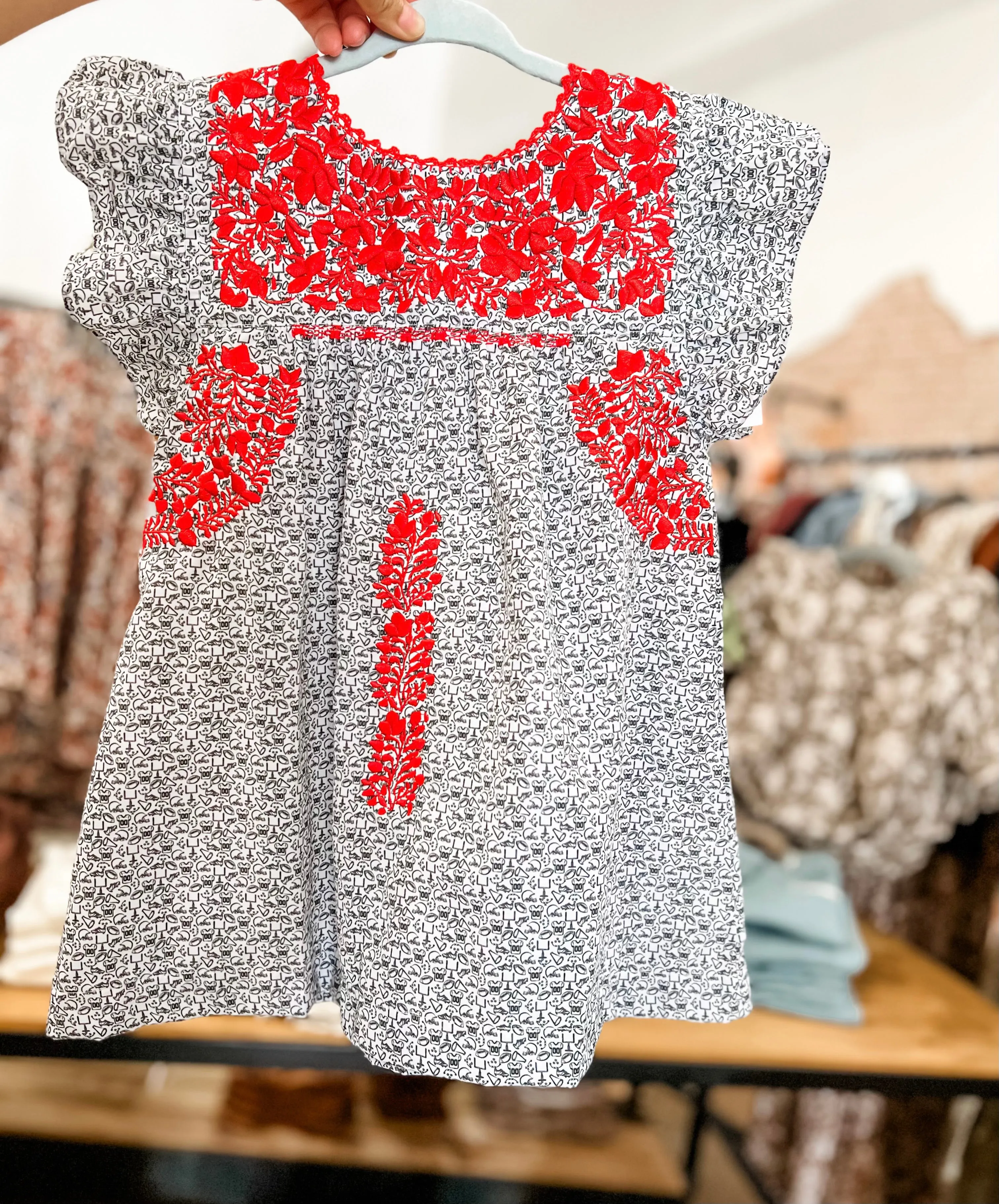 Black   Red Game Day Flutter Sleeve Top  ||  Tailgate Collection