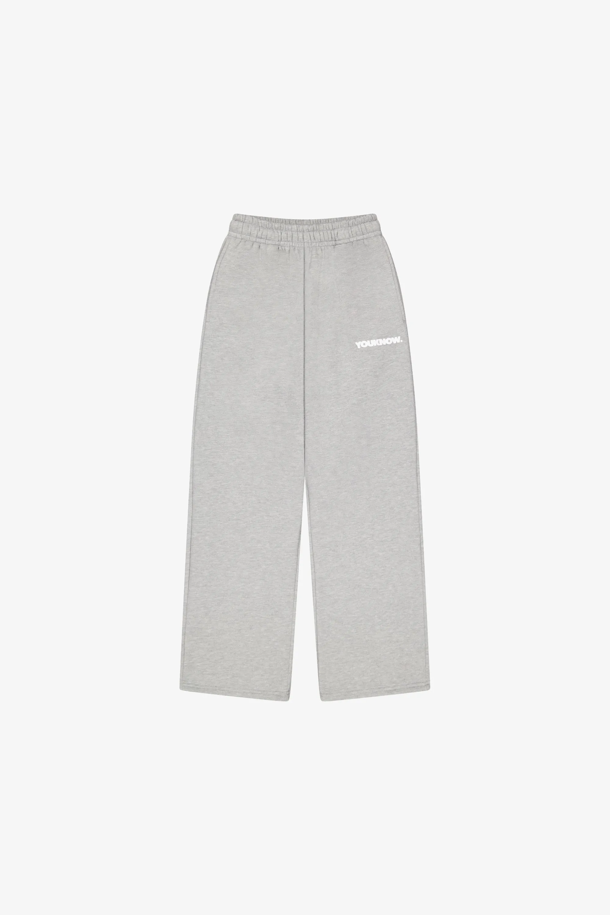 BLOCK WIDE-LEG SWEATPANTS | Grey