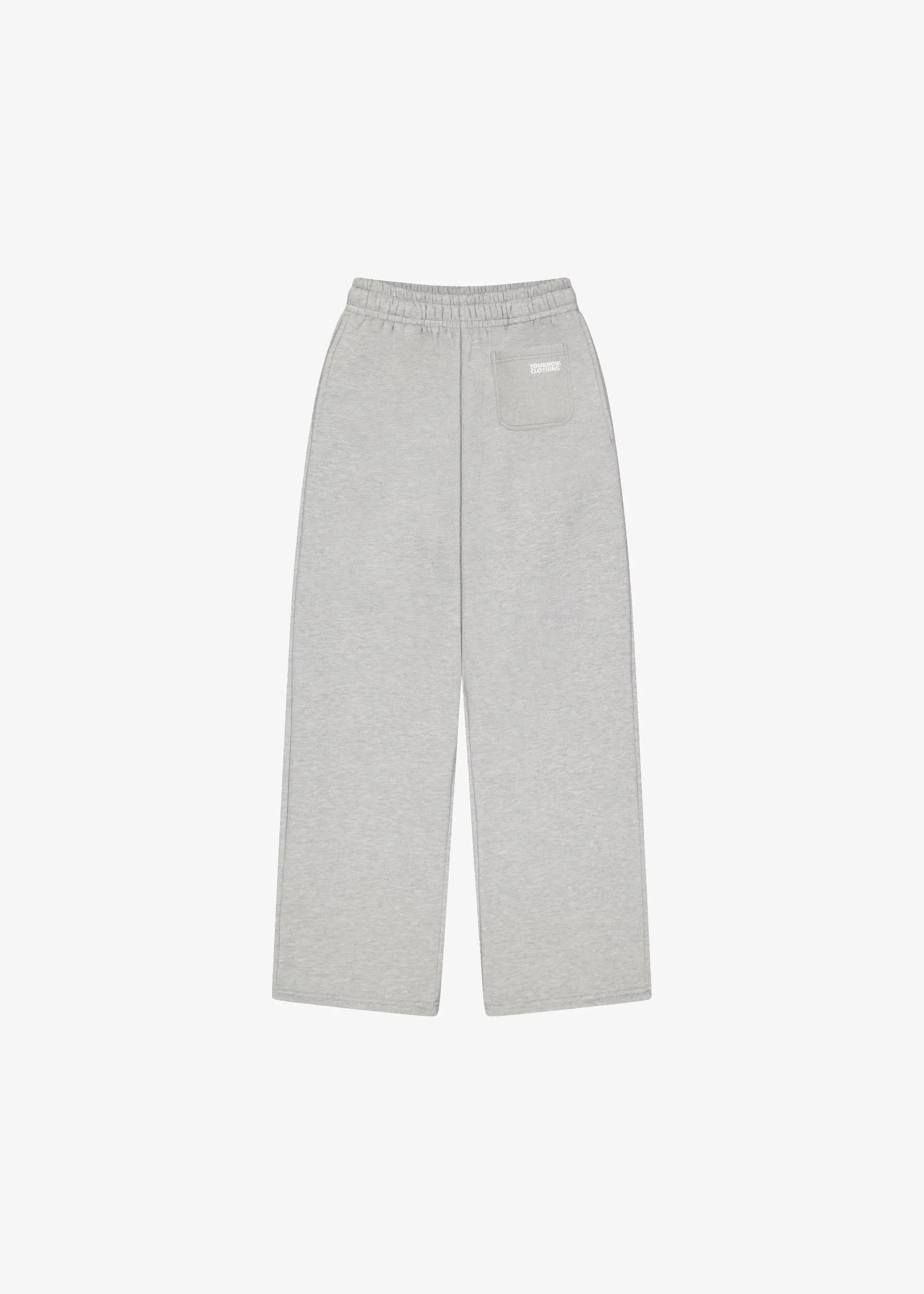 BLOCK WIDE-LEG SWEATPANTS | Grey