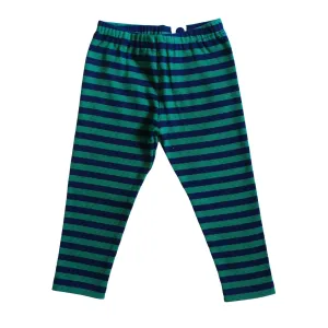 Blue / Green Striped Pants - 1 Left Size 11-13 years