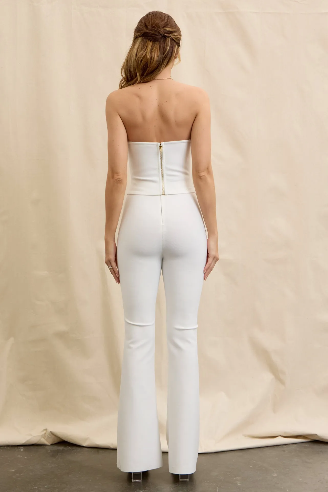 Bold Essence Strapless Fitted Top & Pants Set