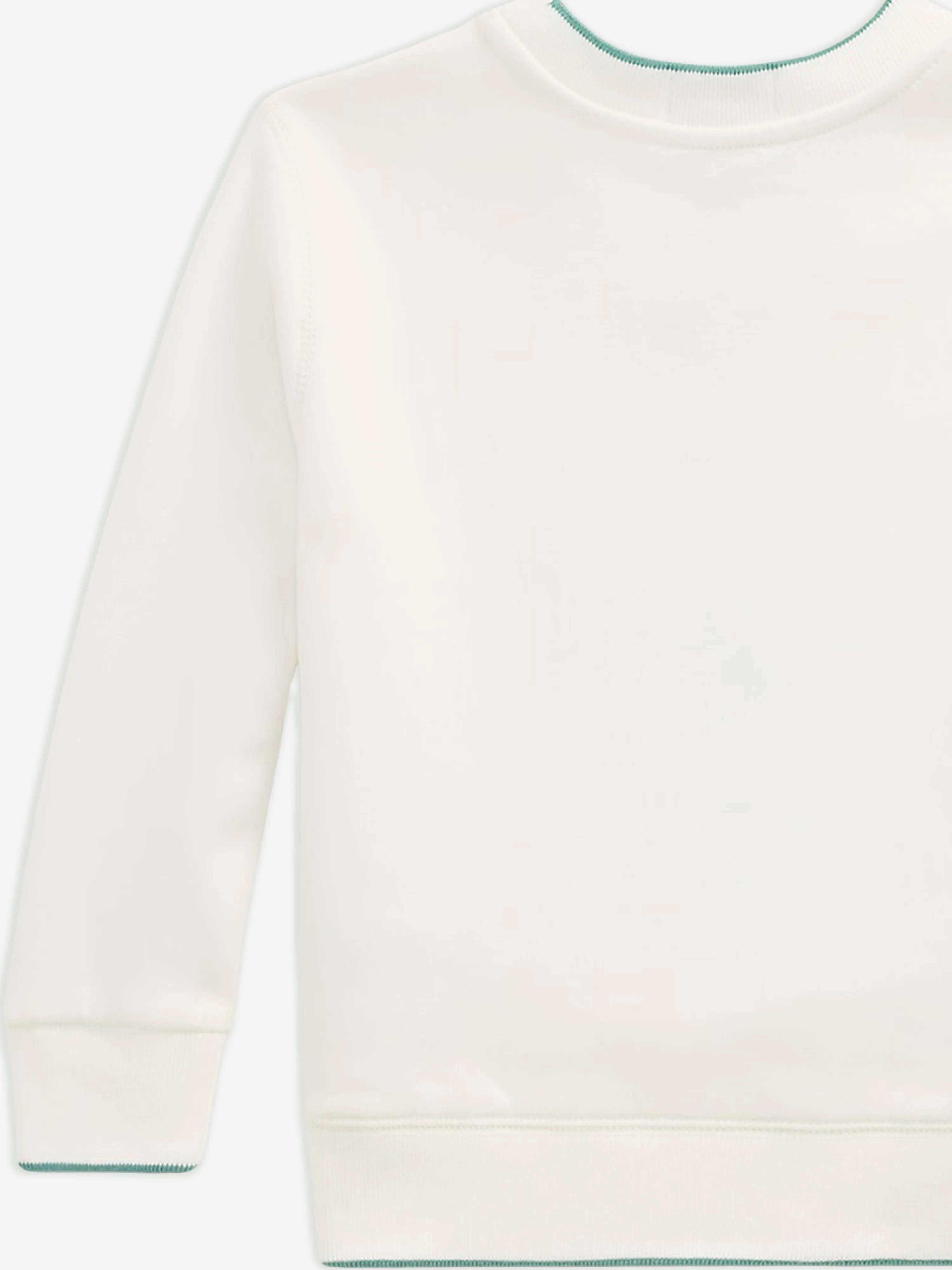Boys Polo Bear Sweatshirt in Ivory