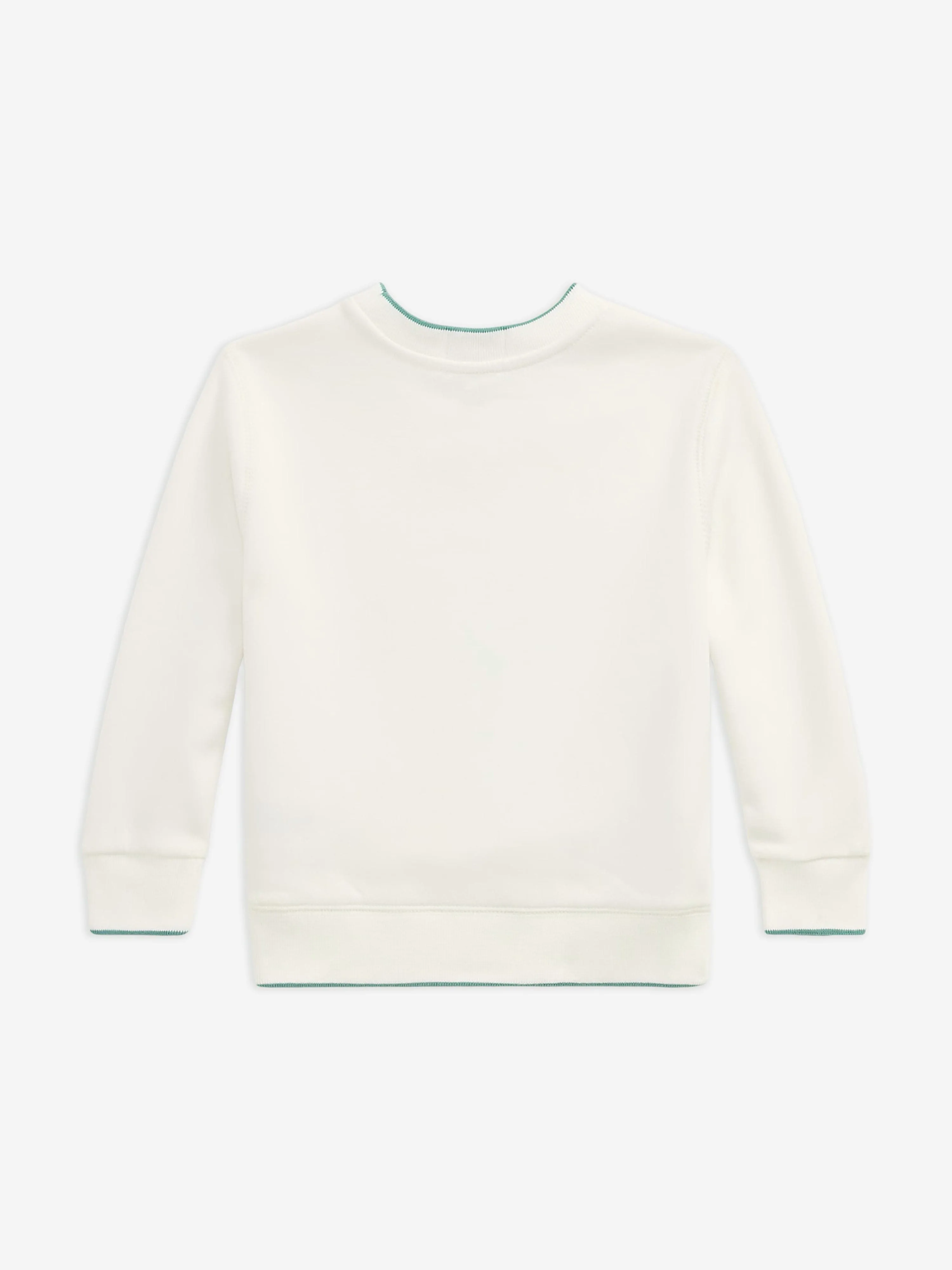 Boys Polo Bear Sweatshirt in Ivory