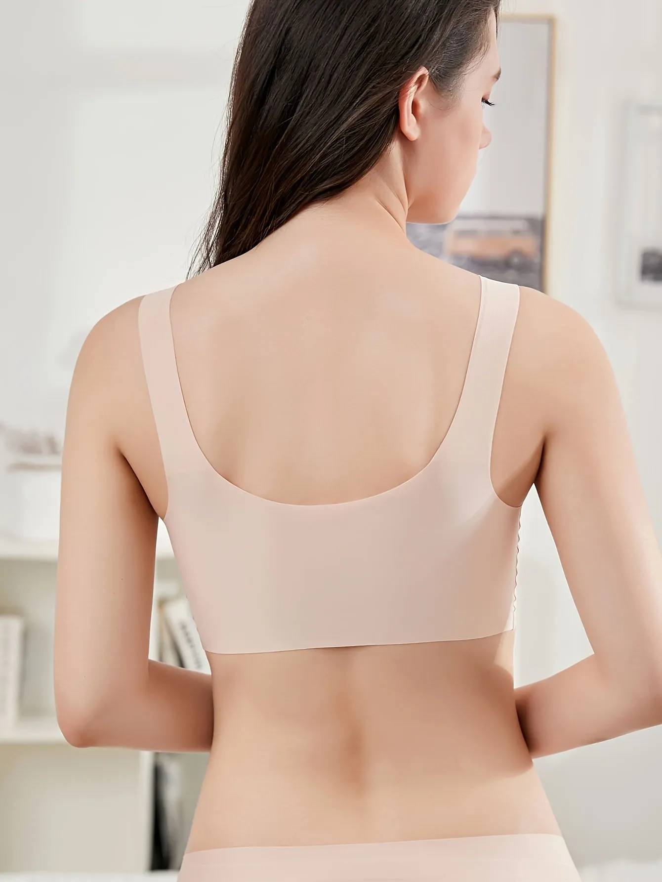 Breathable Seamless Wireless Comfort Bra - Essential T-Shirt Bra, Casual Style & Easy Care