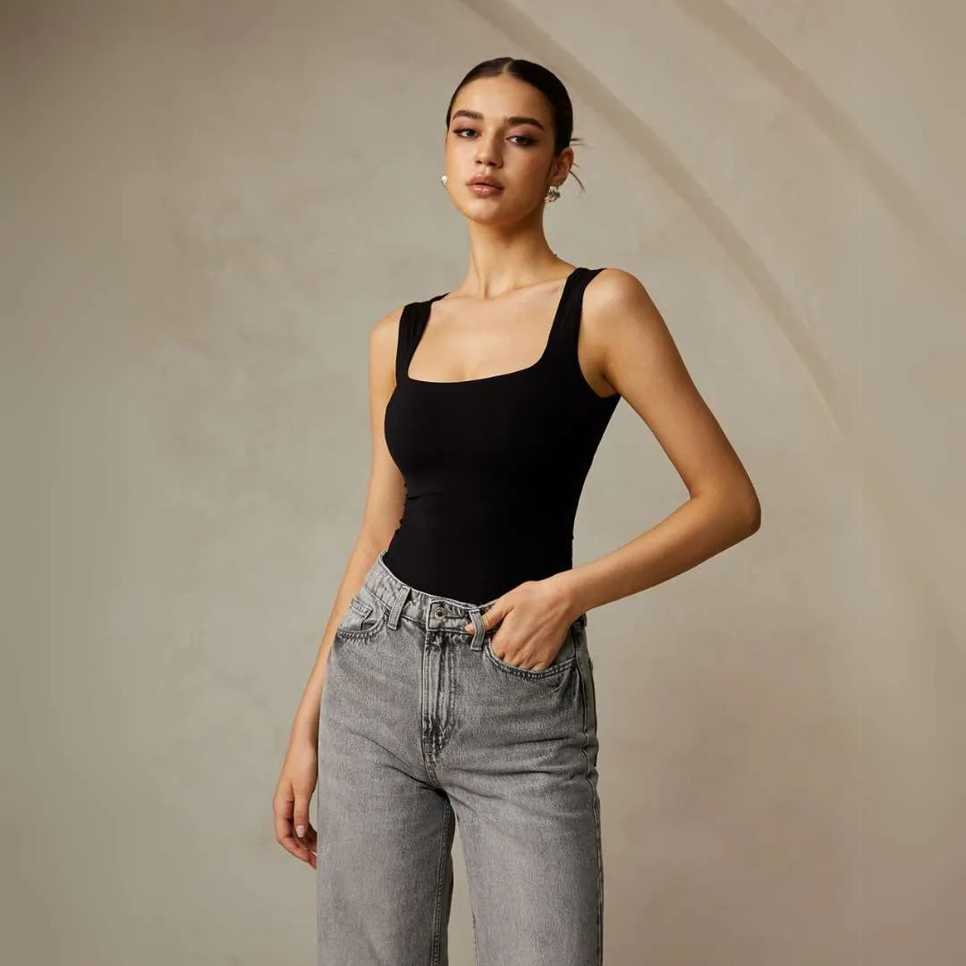 Brooke™ | Sleek Square Neck Tank Top