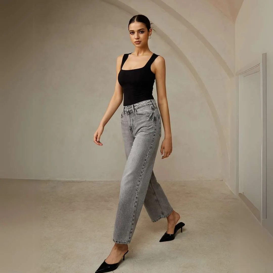 Brooke™ | Sleek Square Neck Tank Top