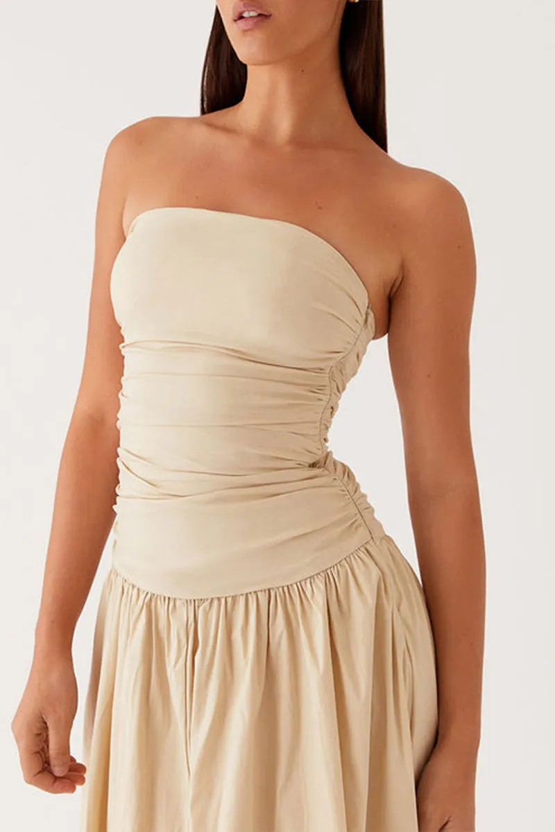 BS3297 Fit and Flare Strapless Dress