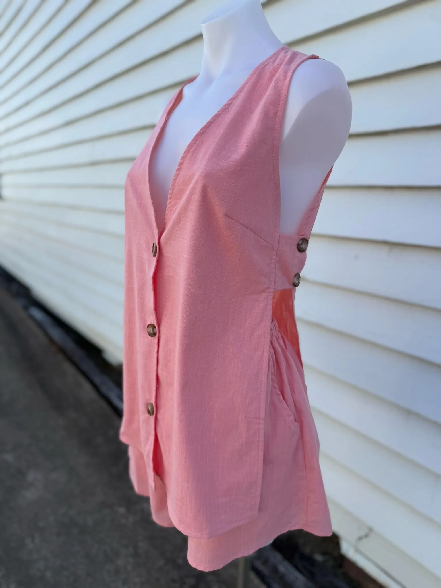 By Frankie Pink Peach two piece set
