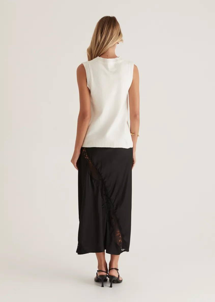 Byala Knitted Vest - Beige