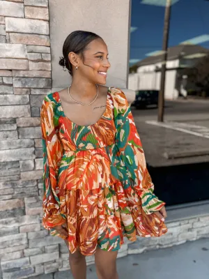 Can't Talk Right Now Printed Dress