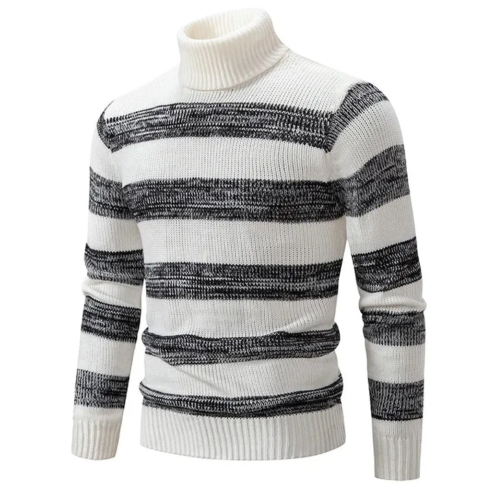 Carl | Knitted Sweater with Stand-Up Collar