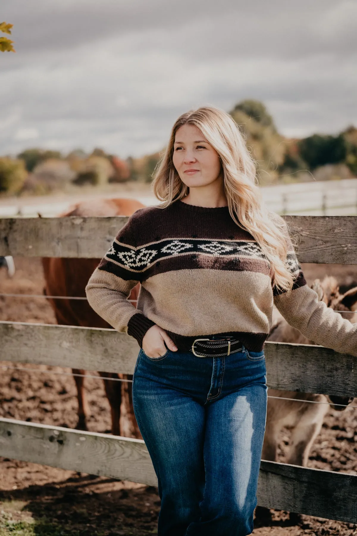 'Chama Crew' Wool Sweater by Kimes Ranch (M ONLY)