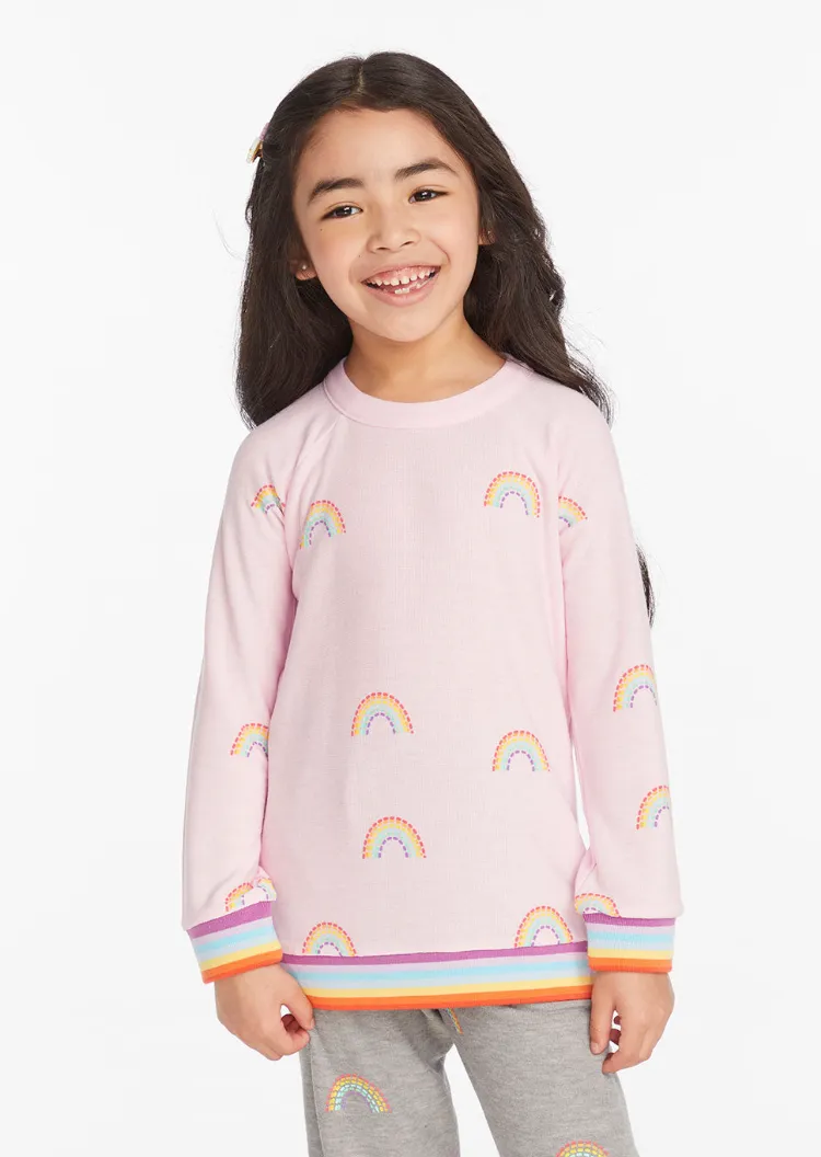 Chaser Brand Allover Rainbow Top