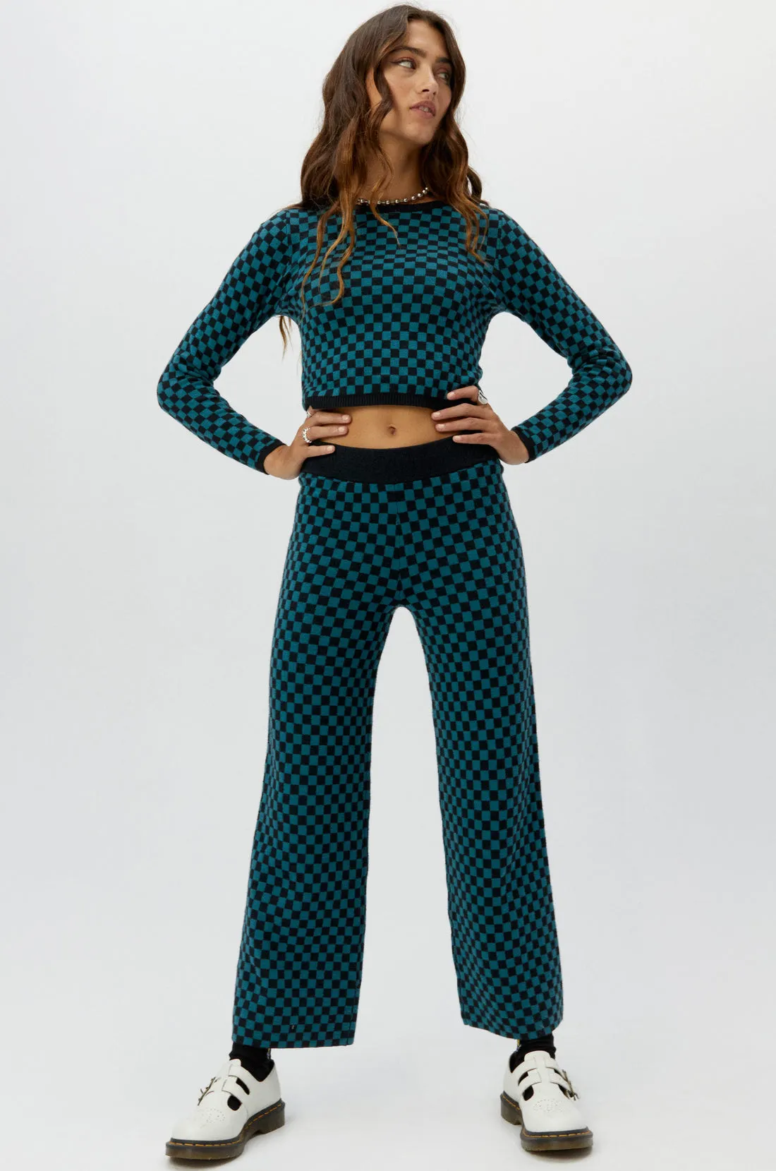 CHECK PANTS