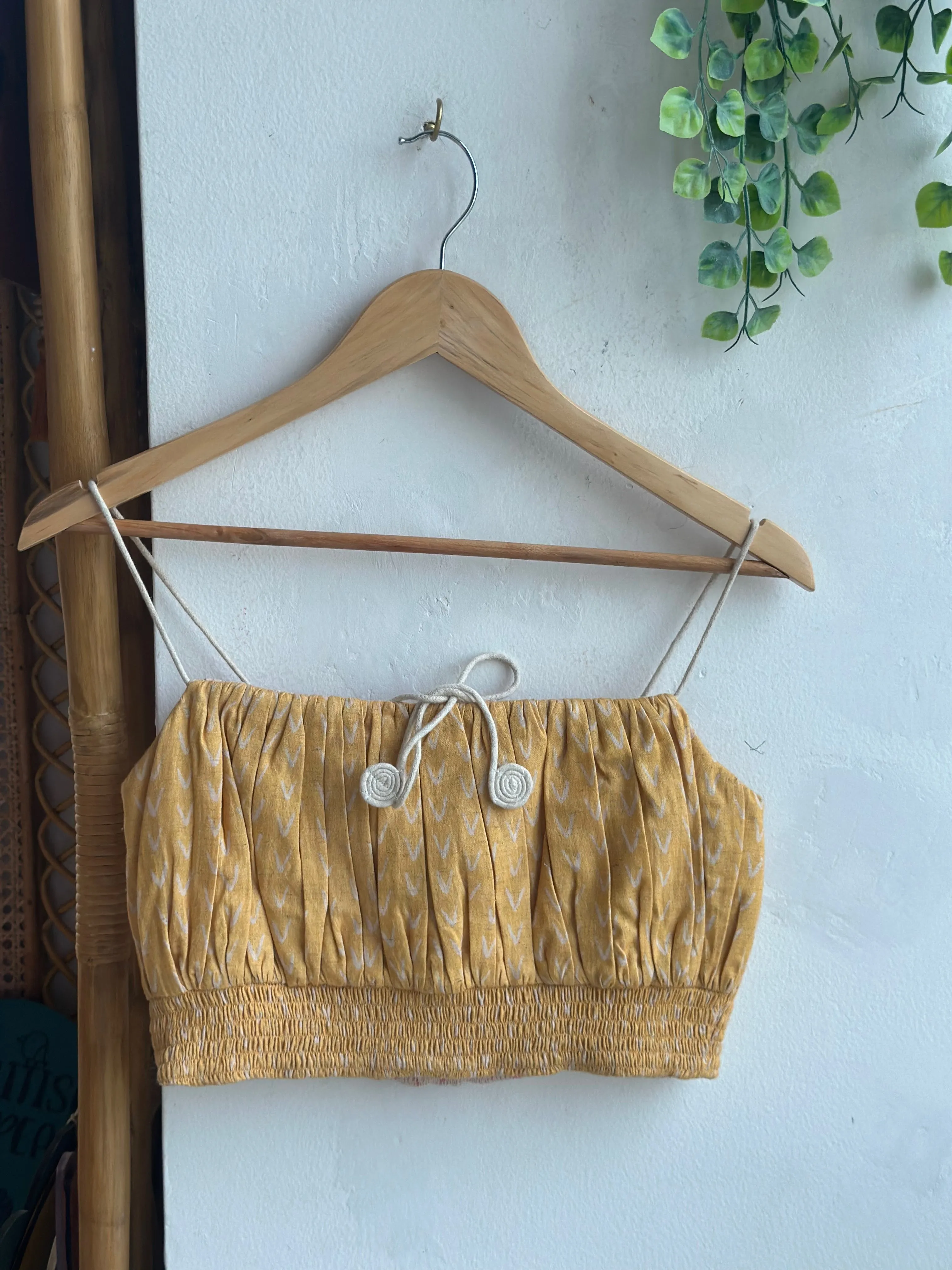 Chic Grids Linen Sari