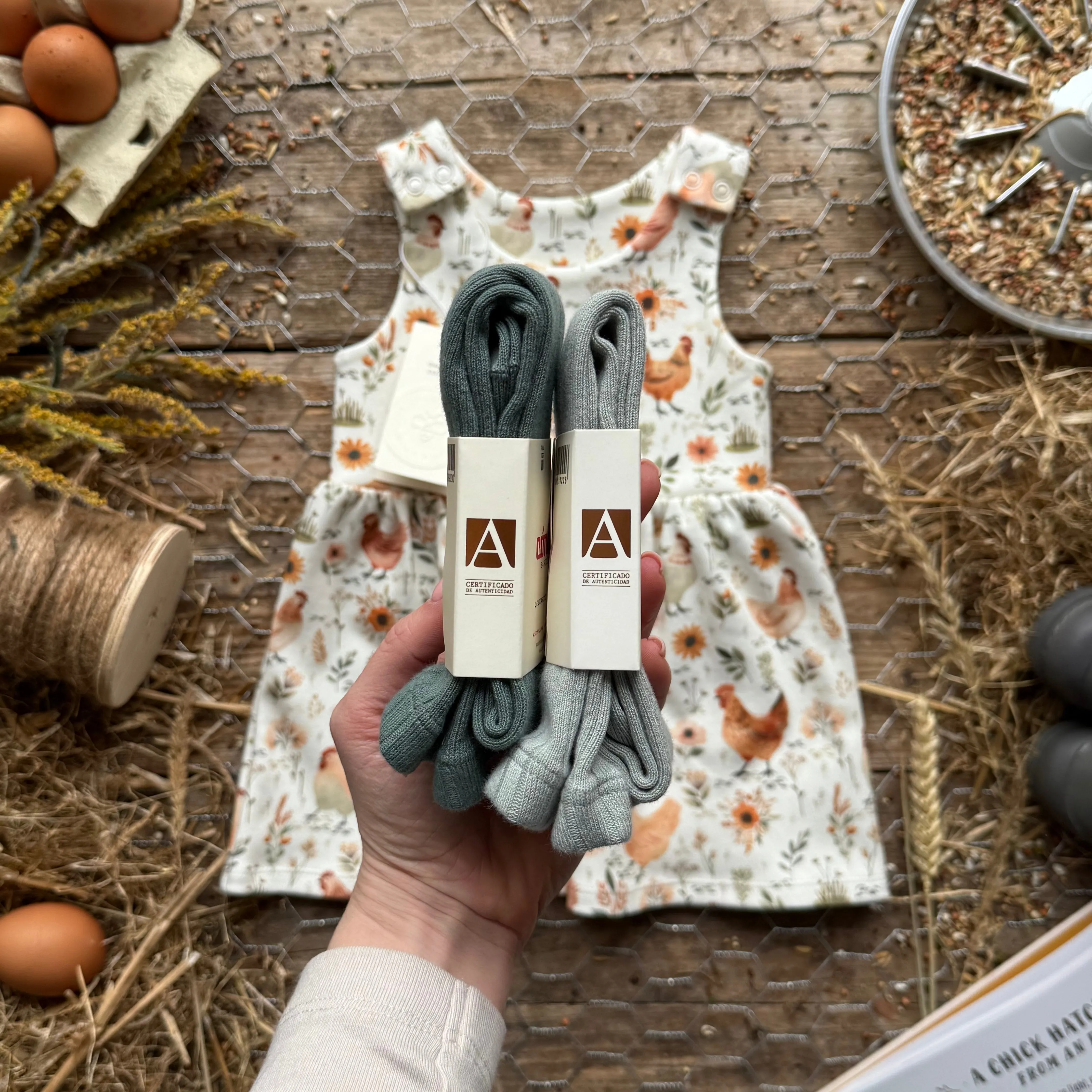 Chicken Meadow Dress