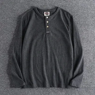 Christopher Mosley Haku Long Sleeve Henly T-Shirt