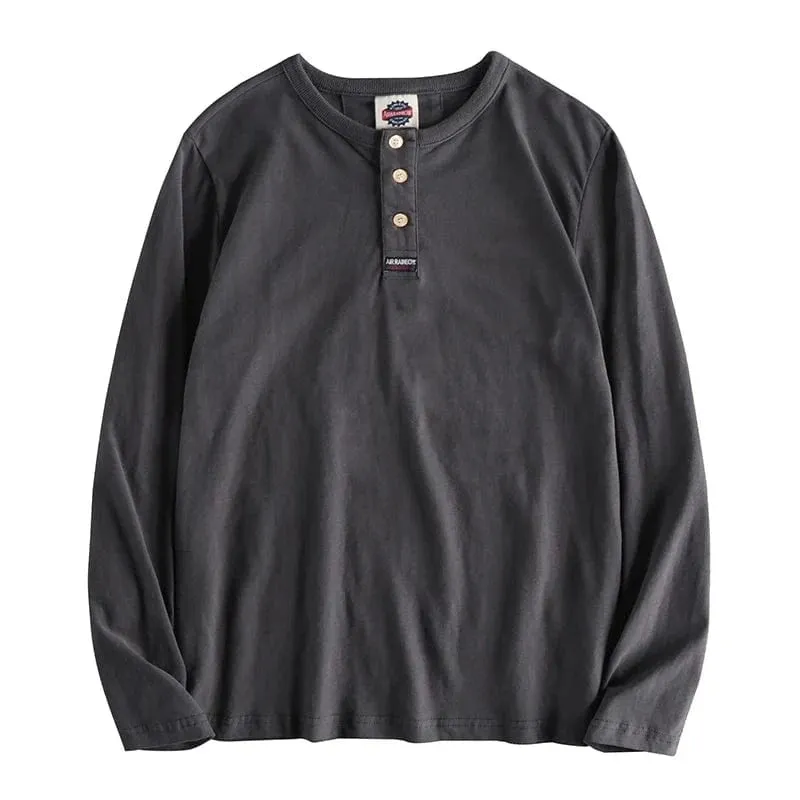 Christopher Mosley Haku Long Sleeve Henly T-Shirt