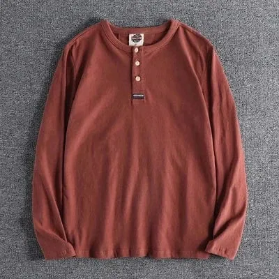 Christopher Mosley Haku Long Sleeve Henly T-Shirt
