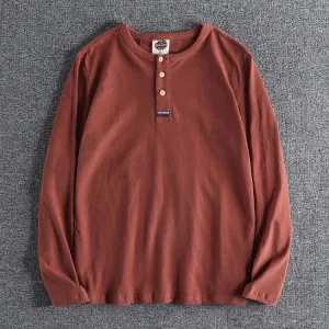 Christopher Mosley Haku Long Sleeve Henly T-Shirt